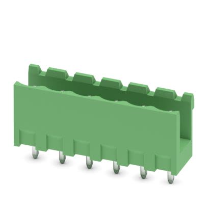 Phoenix Contact Straight Solder PCB Header, 6 Contact(s), 5 mm Pitch, 1 Row(s), Shrouded [1753518]; 566-278