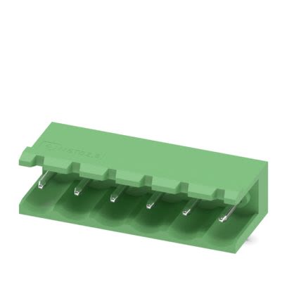 Phoenix Contact MSTB 2/5-G Series Straight Solder PCB Header, 6 Contact(s), 5.08 mm Pitch, 1 Row(s), Shrouded [1759059]; 566-284