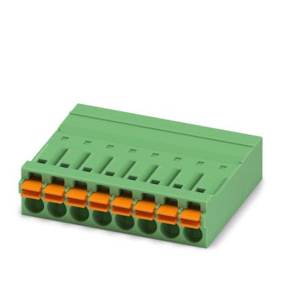 Phoenix Contact PCB Connector, 8-Contact, 3.5mm Pitch, PCB Mount, 1-Row, Push In Spring Termination [1844057]; 567-181