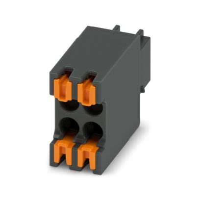 Phoenix Contact PCB Terminal Block, 2-Contact, 2.54mm Pitch, Push-In, 2-Row, Socket Termination [1844578]; 567-183