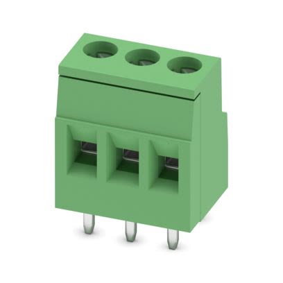 Phoenix Contact PCB Terminal Block, 3-Contact, 5.08mm Pitch, Wave Soldering, 1-Row, Plug In, Screw Termination [1730515]; 567-240