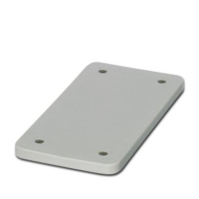 Phoenix Contact PA Cover Plate, 5mm H, 52mm W, 103mm L for Use with Panel Cutouts [1660371]; 567-283