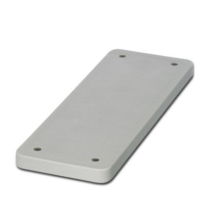 Phoenix Contact PA Cover Plate, 7mm H, 52mm W, 150mm L for Use with Panel Cutouts [1661037]; 567-286