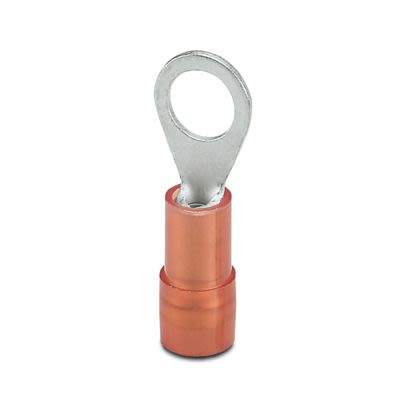 Phoenix Contact Insulated Ring Terminal, M5mm Stud Size, Red [3241204]; 567-298