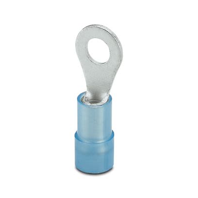 Phoenix Contact Insulated Ring Terminal, M4mm Stud Size, Blue [3241207]; 567-299