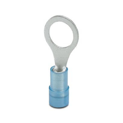 Phoenix Contact Insulated Ring Terminal, M8mm Stud Size, Blue [3241210]; 567-300