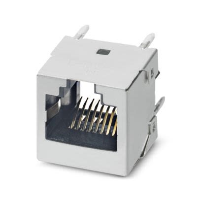 Phoenix Contact Female RJ45 Connector, PCB Mount, Through Hole Straight 1 Port 8 -Way [1091942]; 567-403