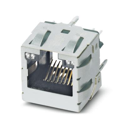 Phoenix Contact Female RJ45 Connector, PCB Mount, Through Hole Straight 1 Port 8 -Way [1099282]; 567-404