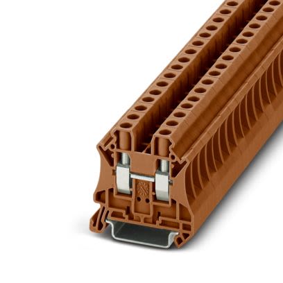 Phoenix Contact 1146197 Brown, 6mm², 1-Level, Screw Termination [1146197]; 567-408