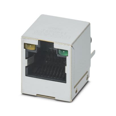 Phoenix Contact Female RJ45 Connector, PCB Mount, Through Hole Straight 1 Port 8 -Way [1149871]; 567-412