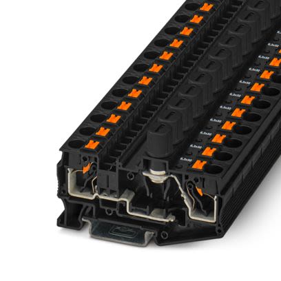 Phoenix Contact 1154813 Black, 0.5 → 10mm², Push In Termination [1154813]; 567-414