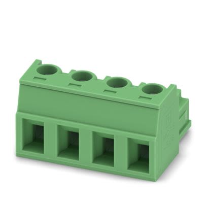 Phoenix Contact PCB Terminal Block, 4-Contact, 5.08mm Pitch, Push-In, 1-Row, Socket Termination [1900798]; 567-420