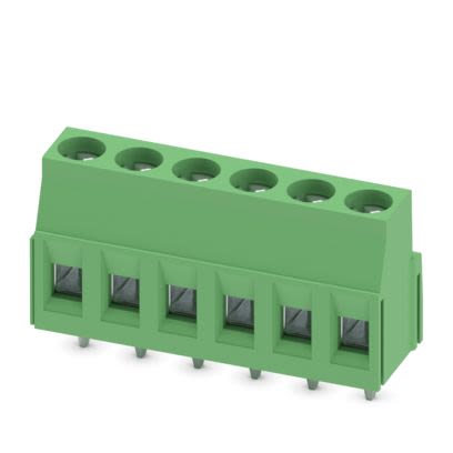 Phoenix Contact PCB Terminal Block, 6-Contact, 5mm Pitch, Wave Soldering, 1-Row, Plug In, Screw Termination [1905120]; 567-421