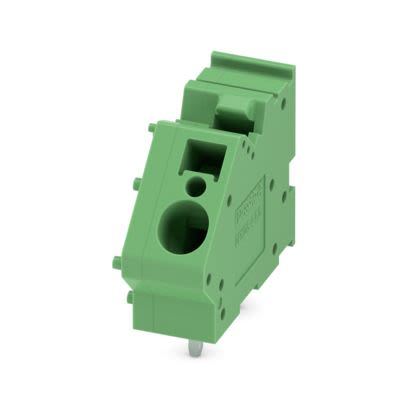 Phoenix Contact PCB Terminal Block, 1-Contact, 10mm Pitch, Wave Soldering, 1-Row, Push In Spring Termination [1907539]; 567-422
