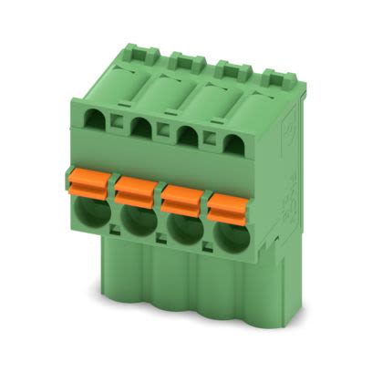 Phoenix Contact PCB Terminal Block, 4-Contact, 5mm Pitch, Push-In, 1-Row, Socket Termination [1910050]; 567-423