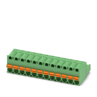 Phoenix Contact PCB Terminal Block, 12-Contact, 5mm Pitch, Push-In, 1-Row, Socket Termination [1910458]; 567-426