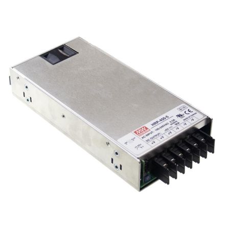 MEAN WELL Switching Power Supply, HRP-450-15, 15V, 30A, 450W, 120 → 370V dc Input Voltage [HRP-450-15]; 576-933