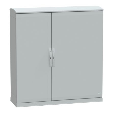 Schneider Electric NSY Series Fibreglass Reinforced Polyester Double-Door-Door Floor Standing Enclosure, Opaque Door, [NSYPHDZT12124P]; 577-116