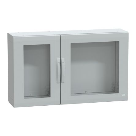 Schneider Electric NSY Series Fibreglass Reinforced Polyester Double-Door-Door Floor Standing Enclosure, Transparent [NSYPLA7123TG]; 577-155