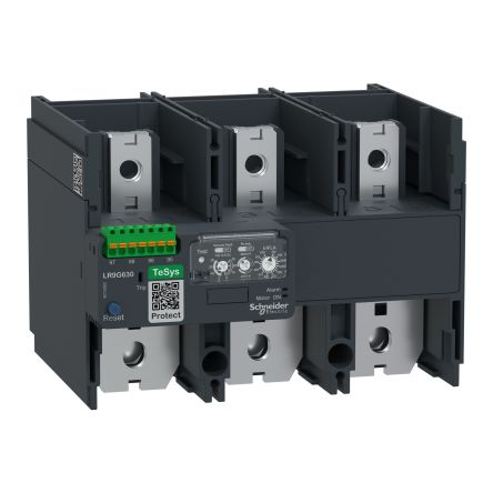 Schneider Electric LR Thermal Overload Relay 1NO + 1NC, 630 A F.L.C, 5 A Contact Rating, 24 → 500 V ac, 2P, TeSys [LR9G630]; 577-164