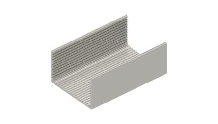 Fischer Elektronik KO Series Aluminium Cover for Use with 100mm Eurocards, 160 x 105 x 42.4mm [KOH 06 160 ME]; 577-570