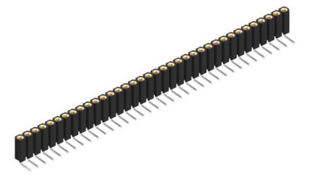 Fischer Elektronik BL Series Right Angle Through Hole PCB Connector, 36 Contact(s), 2.54 mm Pitch, 1 Row(s), Shrouded [BL 7 36 Z]; 577-583