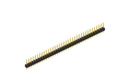 Fischer Elektronik SL Series Straight Through Hole PCB Connector, 36 Contact(s), 2.54 mm Pitch, 1 Row(s), Unshrouded [SL 1 025 36 G]; 577-646