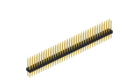 Fischer Elektronik SL Series Straight Through Hole PCB Connector, 72 Contact(s), 2.54 mm Pitch, 2 Row(s), Unshrouded [SL 2 104 72 G]; 577-671