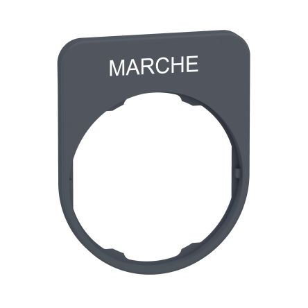Schneider Electric Legend Holder for Use with Push Button, MARCHE [ZBYFP2103C0]; 578-284