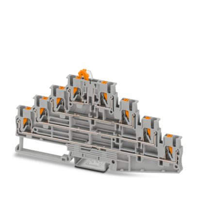 Phoenix Contact 1336406 PT Series Grey, 2.5mm², 4-Level, Push In Termination [1336406]; 584-826
