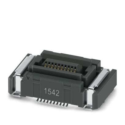 Phoenix Contact 14391 Series Straight Solder Mount PCB Socket, 20-Contact, 2-Row, 0.635mm Pitch, Socket Termination [1439169]; 584-846