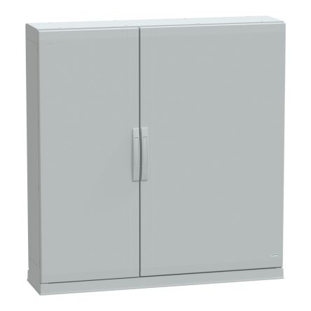 PanelSeT Series Fibreglass Reinforced Polyester Double-Door-Door Floor Standing Enclosure, Plain Door Door, IP54, 1250 [NSYPLAZ12123G]; 585-428