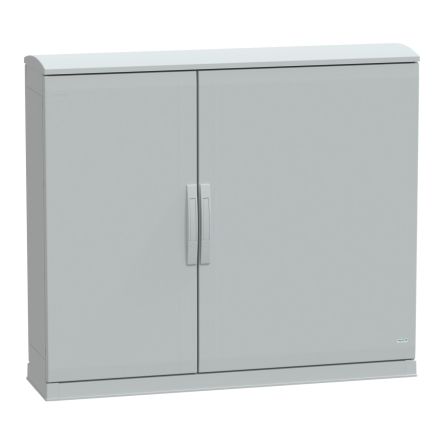 PanelSeT Series Fibreglass Reinforced Polyester Double-Door-Door Floor Standing Enclosure, Plain Door Door, IP44, 1000 [NSYPLAZT10123G]; 585-429