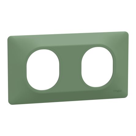 Green 2 Gang Light Switch Cover [S320704B]; 585-439