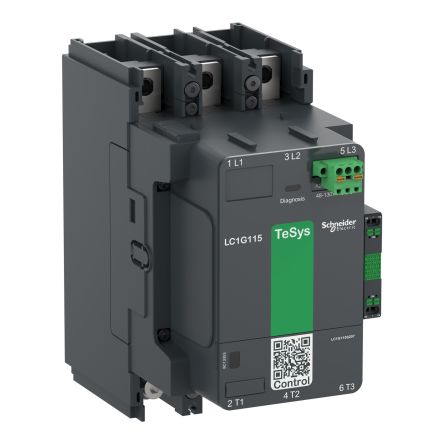 TeSys TeSyS F Contactor, 460 V Coil, 3-Pole, 275 A, 7.8, NO/NC, 460 V [LC1G150EHES207N]; 585-457