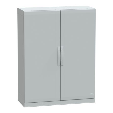 PanelSeT Series Fibreglass Reinforced Polyester Double-Door-Door Floor Standing Enclosure, Double Door Door, IP54, 1250 [NSYPLAZ12104G]; 585-469