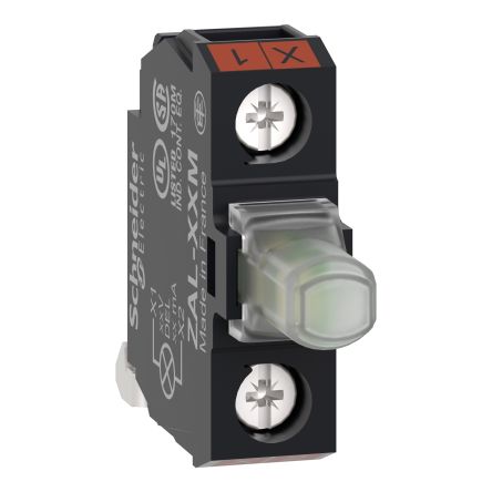 Harmony Series Contact Block for Use with Push Buttons, 230V, Red Light [ZALVM4M]; 585-471