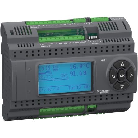 Schneider Electric Series PLC I/O Module for Use with HVAC, Pumping, 24 → 48 V dc Supply, Relay Output, [TM171PDM27R]; 585-489
