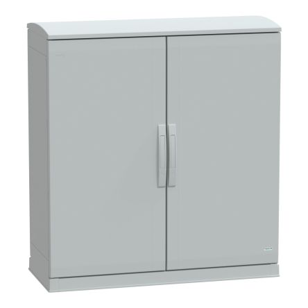 PanelSeT Series Fibreglass Reinforced Polyester Double-Door-Door Floor Standing Enclosure, Plain Door Door, IP44, 1000 [NSYPLAZT10104G]; 585-499
