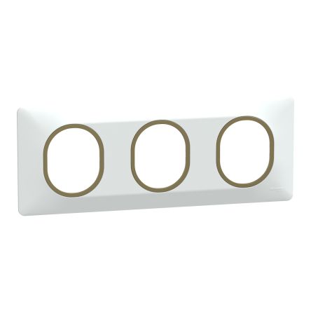 White 3 Gang Light Switch Cover [S320706D]; 585-509