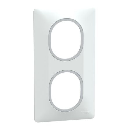 White 2 Gang Light Switch Cover [S320724F]; 585-511