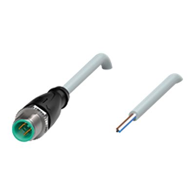 Pepperl + Fuchs Straight Female M12 to Straight 4 way Free Ends Connecter, 2m [V1S-G-2M-PVC]; 588-541