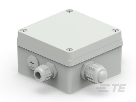 TE Connectivity 1SNS Series Grey Polycarbonate Junction Box, IP66, 193.9 x 76 x 170mm [1SNS470000Z0209]; 588-995