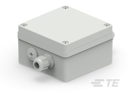 TE Connectivity 1SNS Series Grey Polycarbonate Junction Box, IP66, 193.9 x 125.6 x 76mm [1SNS470000Z0210]; 588-996