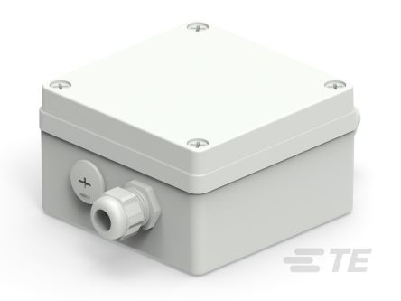 TE Connectivity 1SNS Series Grey Polycarbonate Junction Box, IP66, 193.9 x 125.6 x 76mm [1SNS470000Z0211]; 588-997