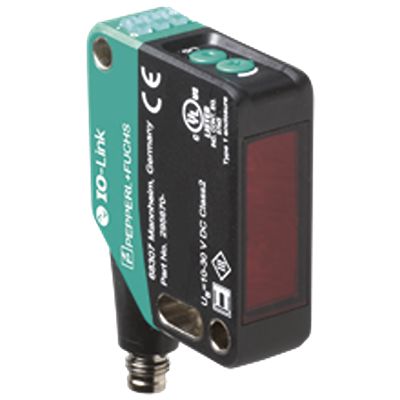 Pepperl + Fuchs Retroreflective Photoelectric Sensor, F Shaped Sensor, 0 → 25 m Detection Range IO-LINK [OBR25M-R200-2EP-IO-V15-L]; 589-541