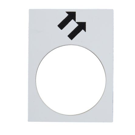 Schneider Electric Legend for Use with XACB, XACM, None, Arrow [ZB2BY4964]; 589-857