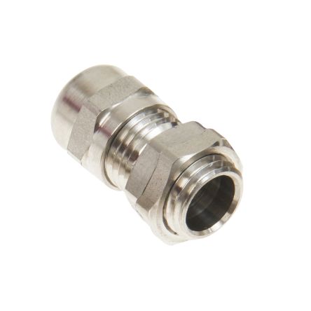 Schneider Electric PanelSeT Series Grey Stainless Steel Cable Gland, M20 Thread, IP68 [NSYCGX20H]; 589-970