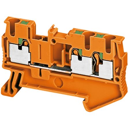 Schneider Electric NSYTRP23AR Linergy TR Series Orange, 2.5mm², 1-Level, Push In Termination, CSA [NSYTRP23AR]; 589-975