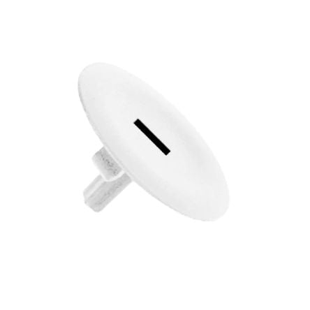 Schneider Electric White Push Button Cap for Use with Harmony XAL, Harmony XB4, Harmony XB5, 22mm [ZBA131]; 589-995